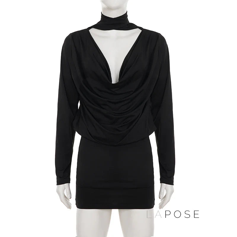 Monica Collared Bodycon Mini Dress