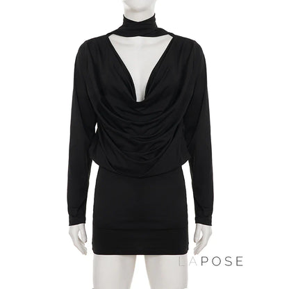 Monica Collared Bodycon Mini Dress