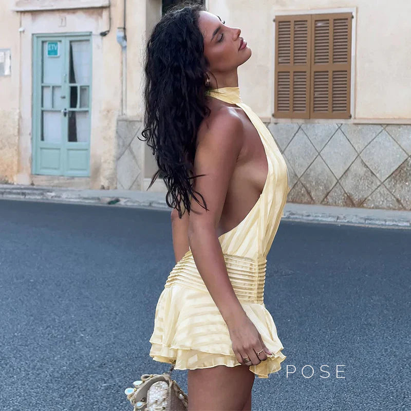 Nathaly Halter Mini Dress