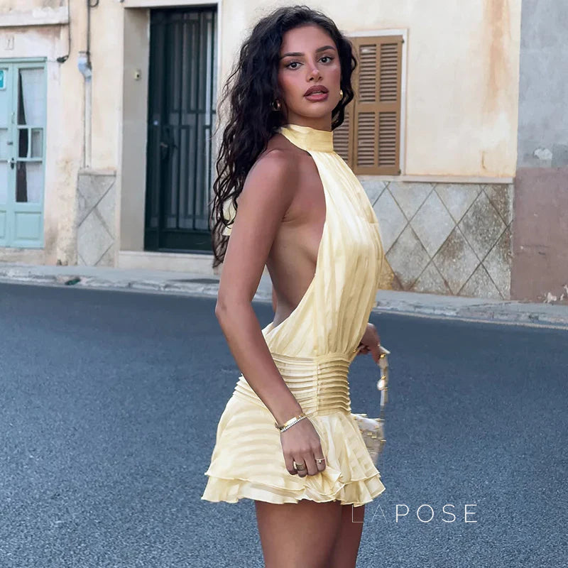 Nathaly Halter Mini Dress