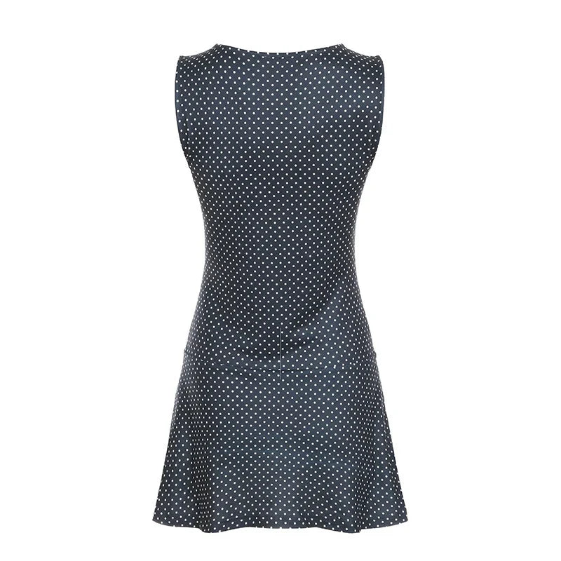 Polka Dot A-Line Mini Dress