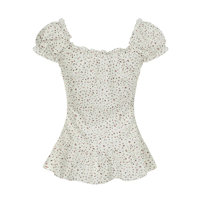 Shaylee Floral Puff Sleeve Blouse