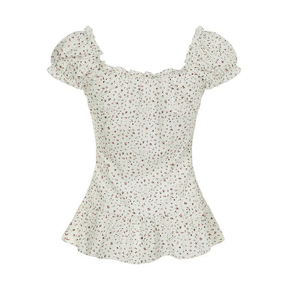 Shaylee Floral Puff Sleeve Blouse
