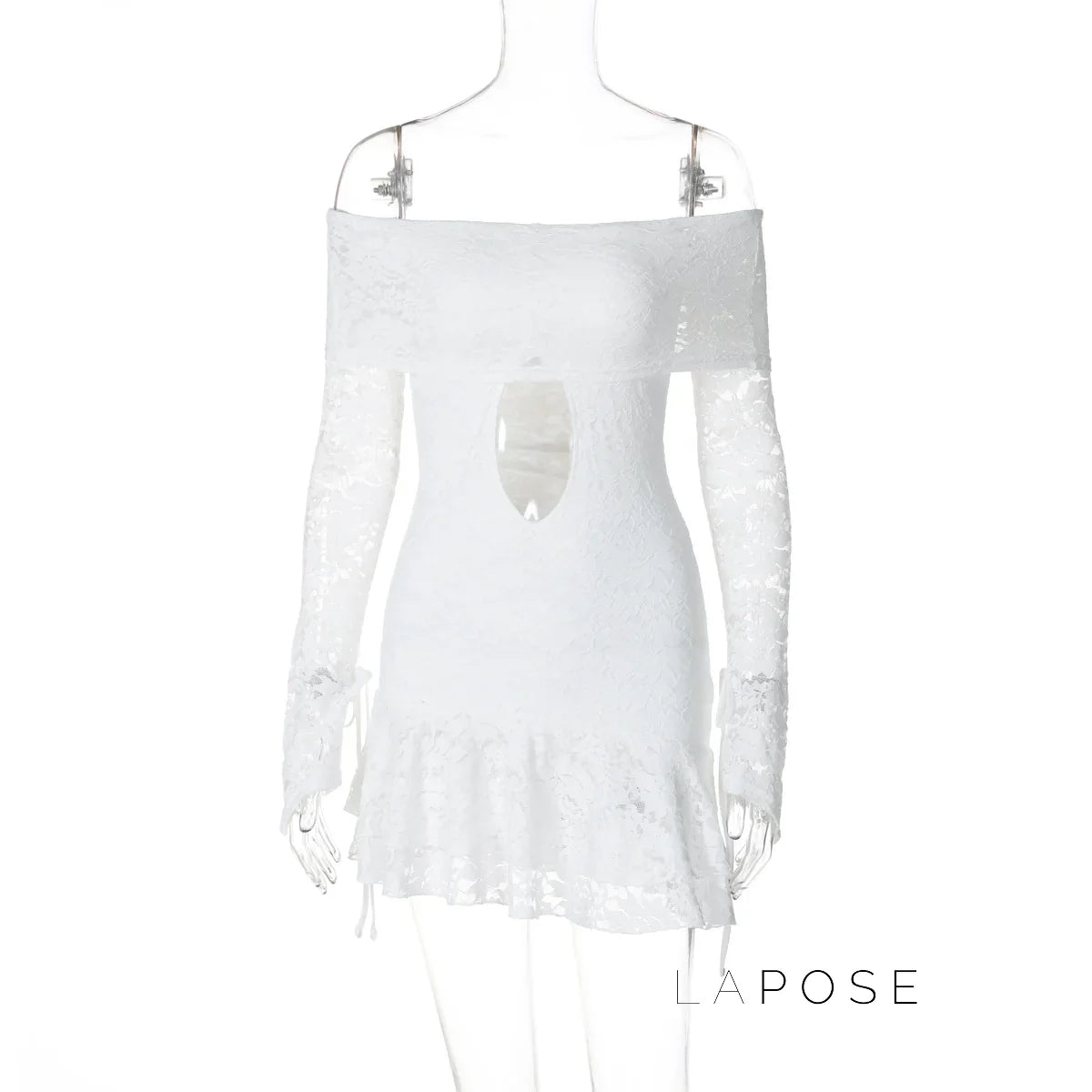 Varnika Off Shoulder Lace Mini Dress