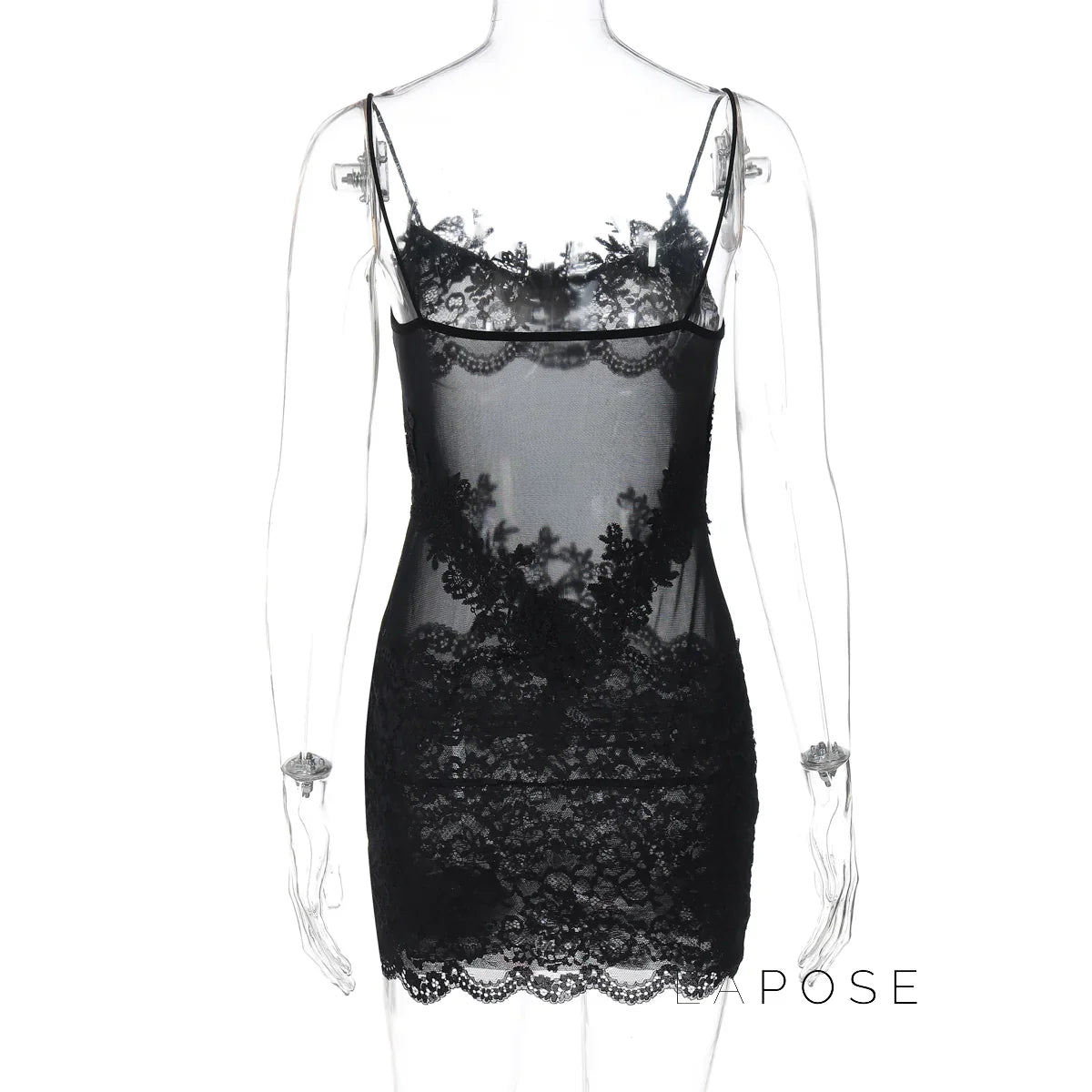 Whitleigh Lace Mesh Mini Dress