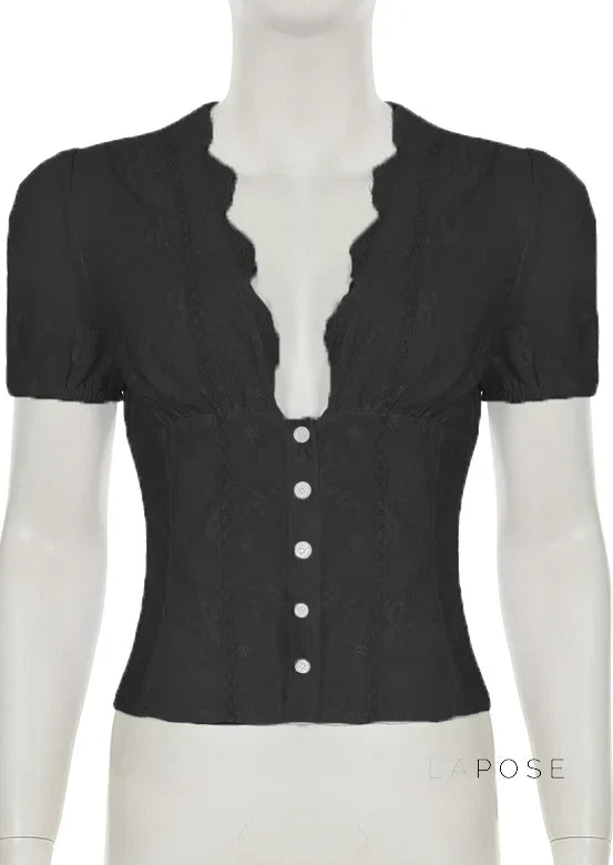 Yuritzi Bow-Detail Ruffle Blouse
