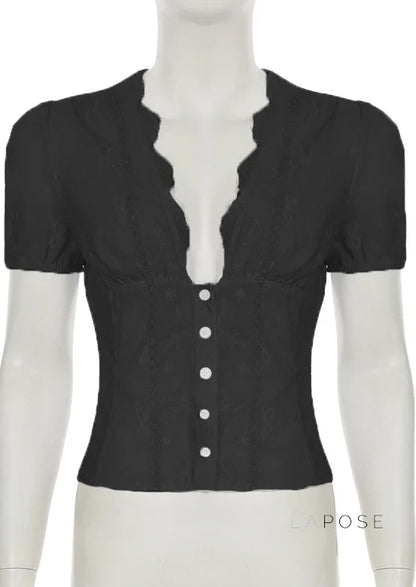 Yuritzi Bow-Detail Ruffle Blouse