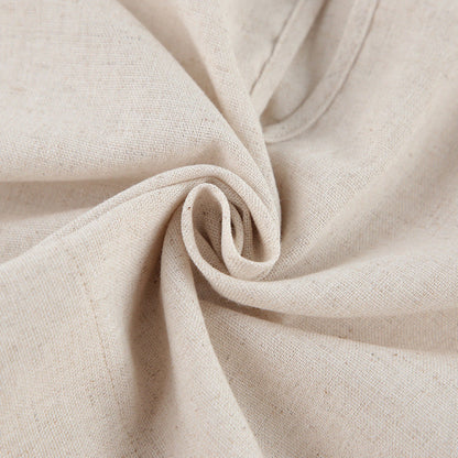 Women Casual Fashion Solid Color Cotton Linen Sleeveless Blouse And Pants Vacation Set