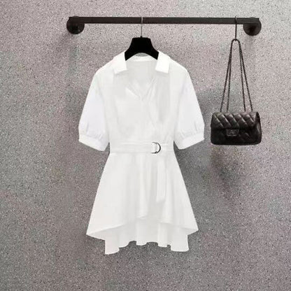 Large Size Women Casual Solid Color Long Sleeve V Neck Loose Shirt Blouse