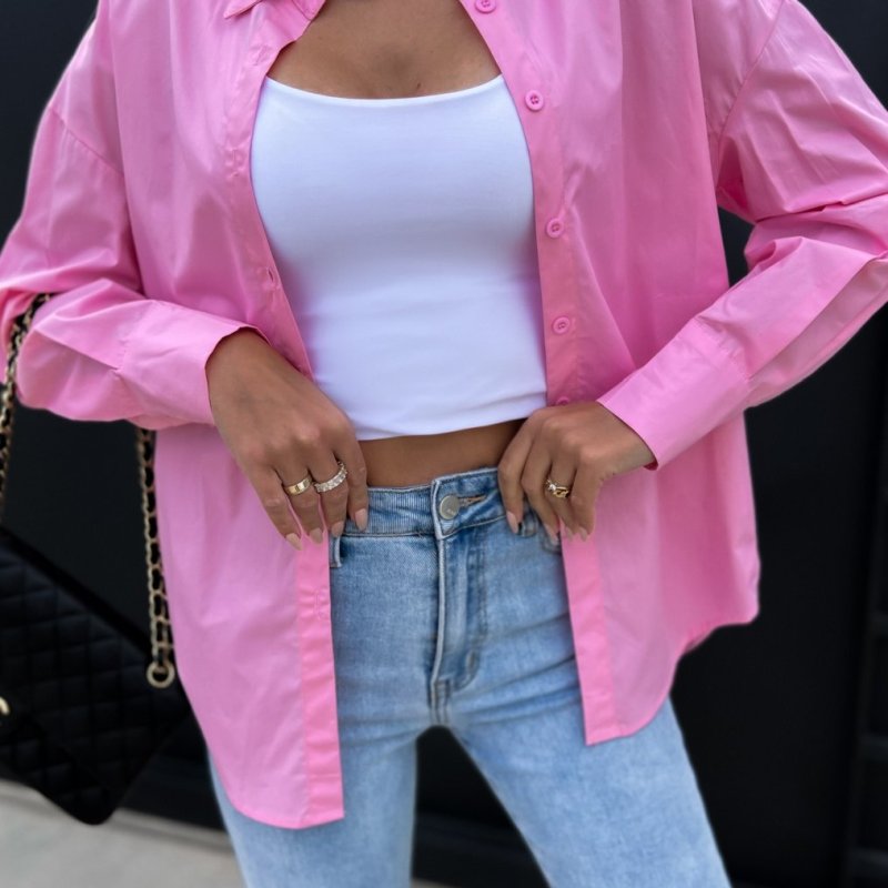 Women Casual Summer Loose Solid Color Long Sleeves V-Neck Blouse