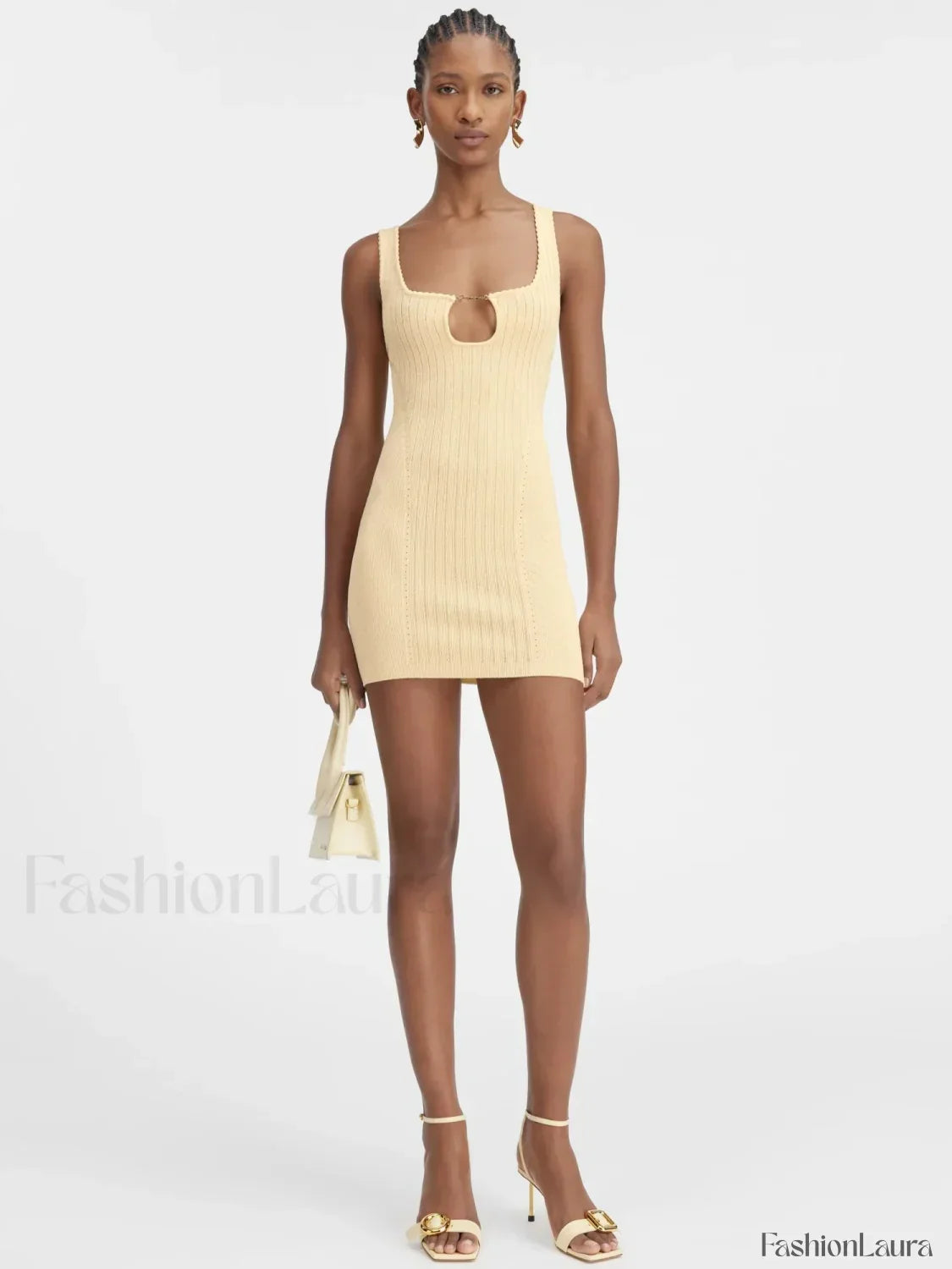 Minimalist Knit Party Mini Dress