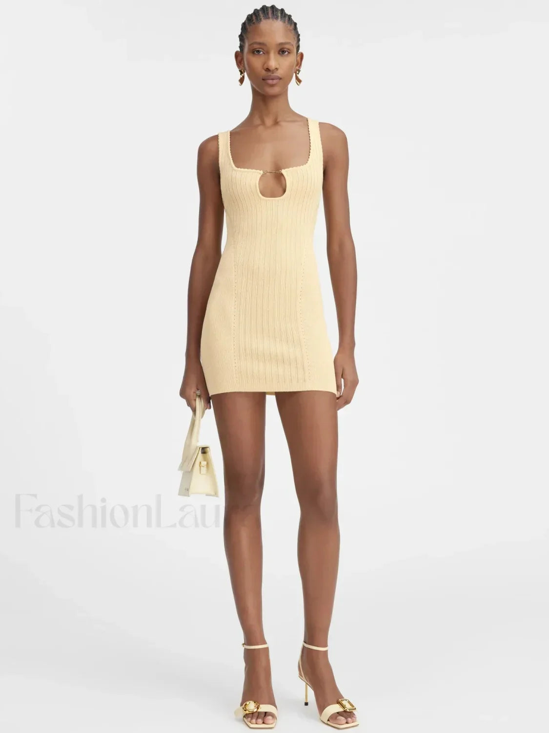 Minimalist Knit Party Mini Dress