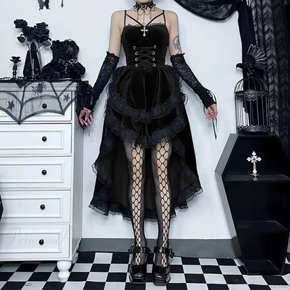 Obscure Attractive Cinch Waist Pull Midi Dress