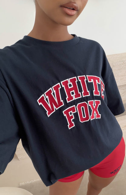 Starting Fresh Oversized Tee Navy
